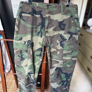 Re/Done Vintage Camouflage Cargo Pants